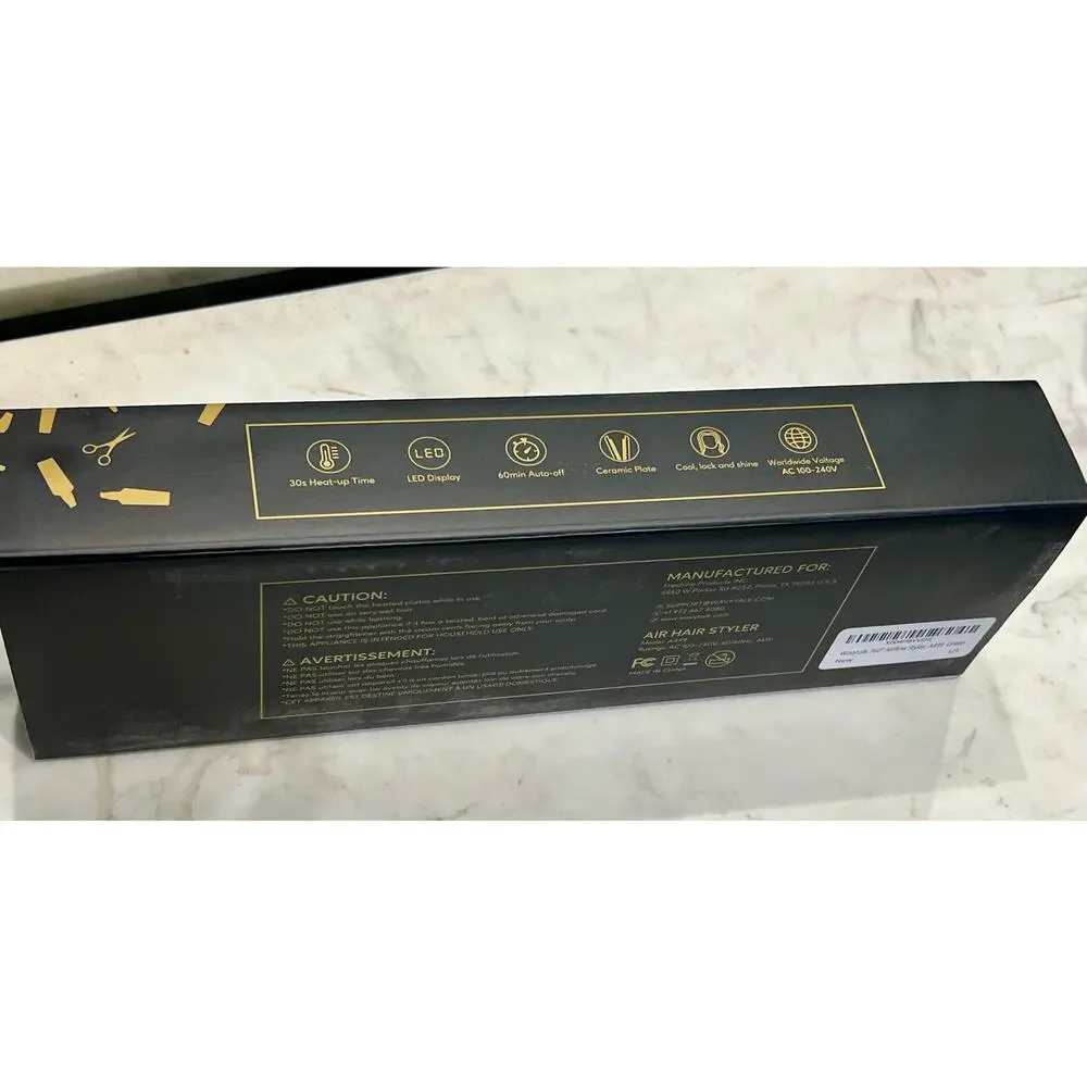 Wavytalk Straightener and Curler 2 in 1 Airflow Styler - Green - New in Box